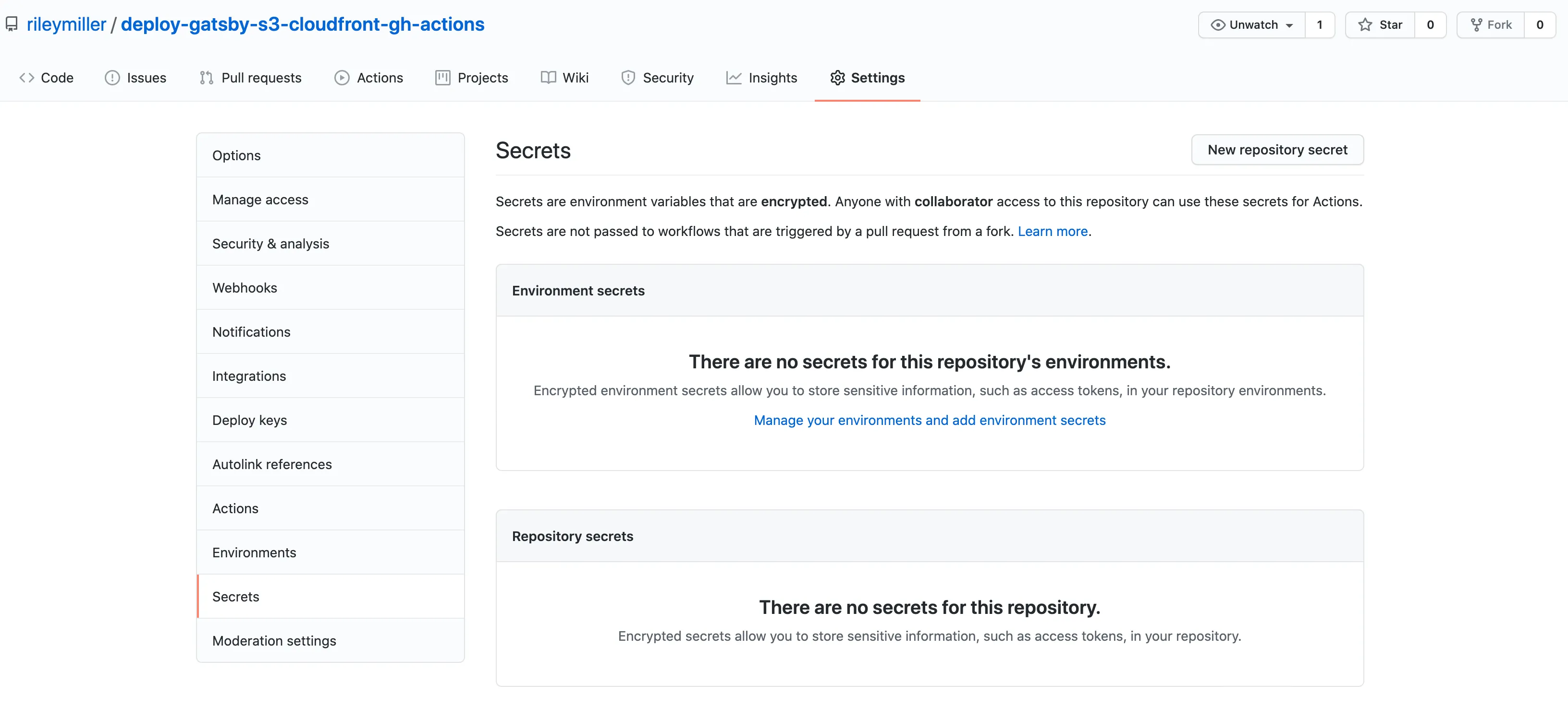GitHub Secrets