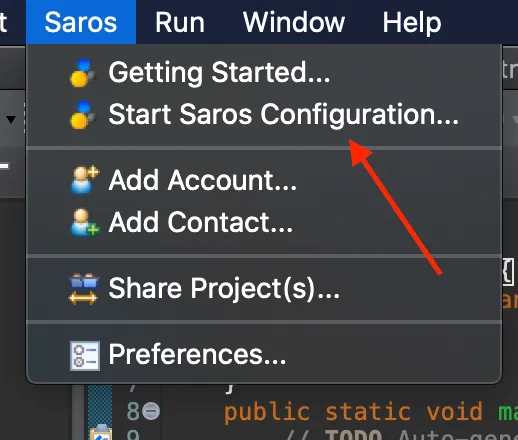Saros Setup Step 6