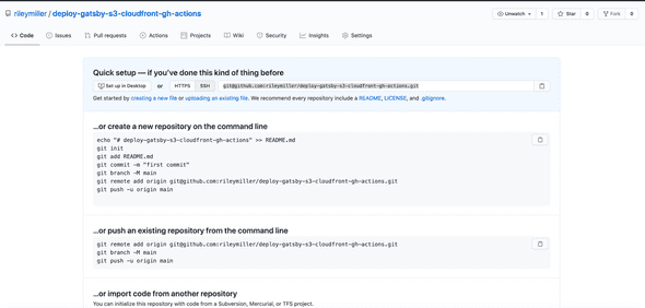 GitHub new repo UI